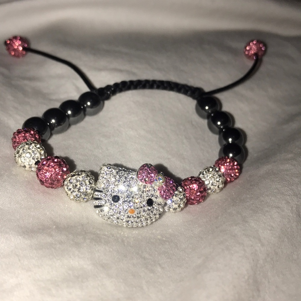 Adjustable Bling Hello Kitty Bracelet - image 1